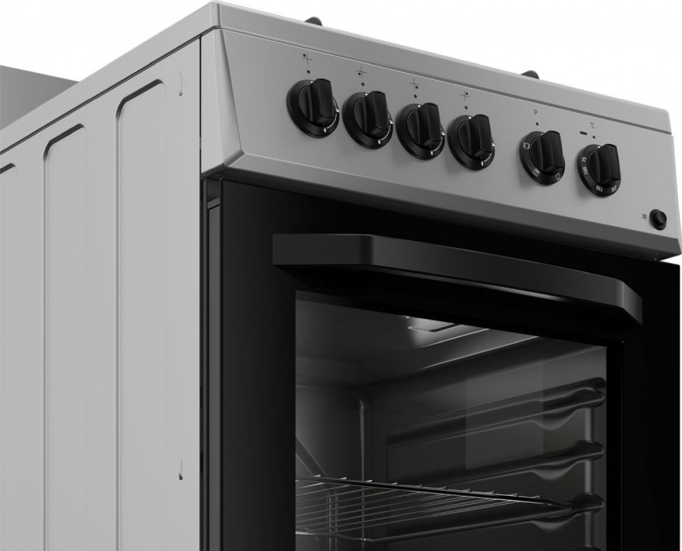 Плита Комбинированная Beko FFSS52010GS серебристый реш.эмаль — фото 3