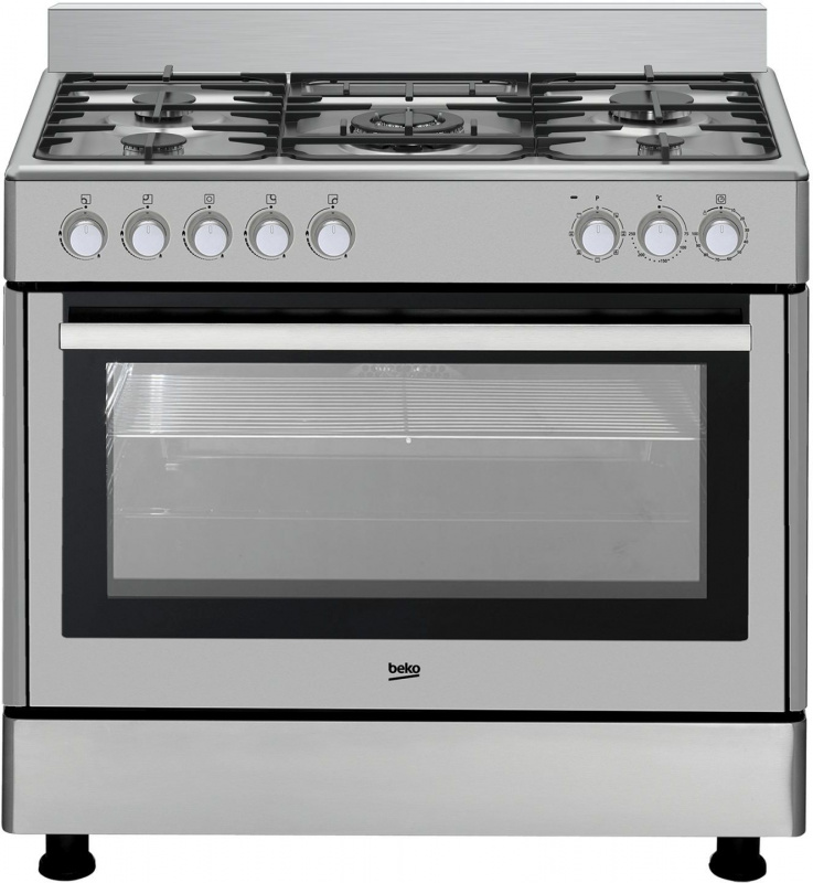 Плита Комбинированная Beko GM 15121 DX нержавеющая сталь реш.чугун