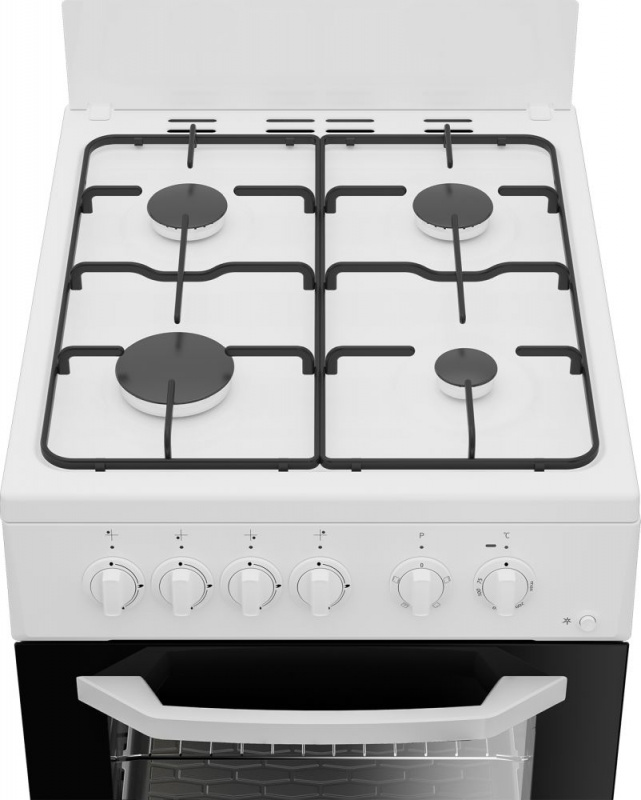 Плита Комбинированная Beko FFSS52010GW белый реш.эмаль — фото 3