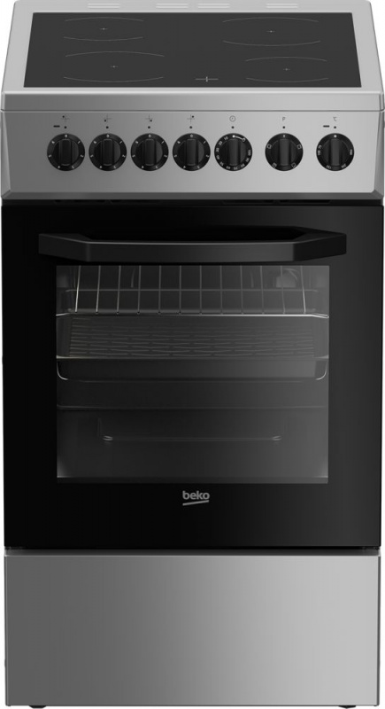 Плита Электрическая Beko FFSS57101GS серебристый стеклокерамика