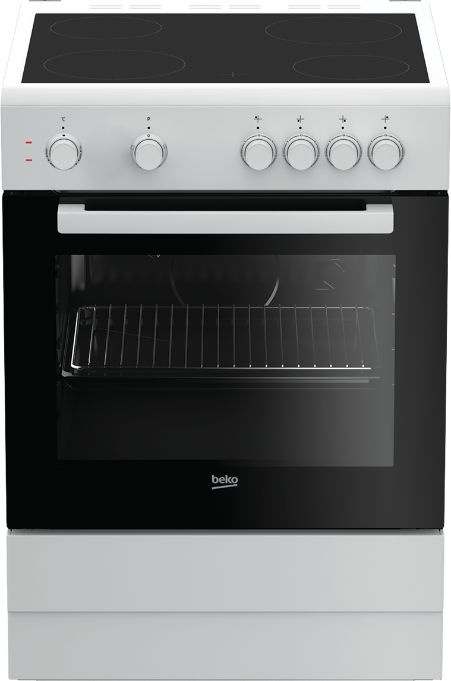 Плита Электрическая Beko FFSS67000W белый/черный стеклокерамика