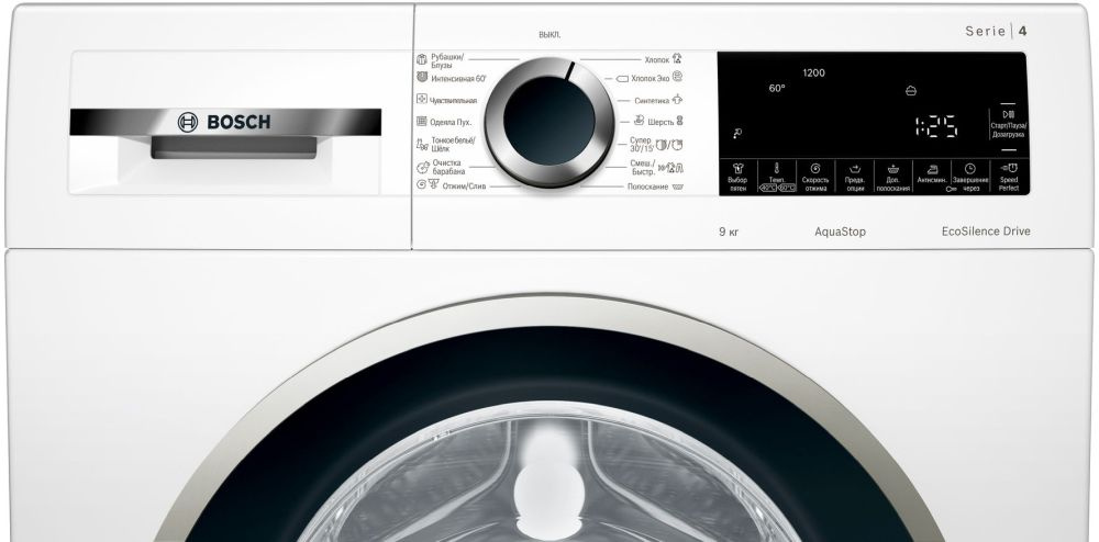 Стиральная машина Bosch Serie 4 WGA242X4OE класс: A-30% загр.фронтальная макс.:9кг белый — фото 5