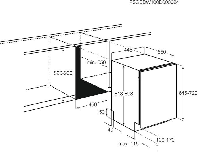 Посудомоечная машина Zanussi ZDV91204FA 1950Вт узкая белый