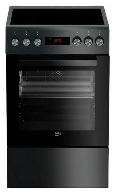 Плита Электрическая Beko FFSM57312GAS антрацит стеклокерамика