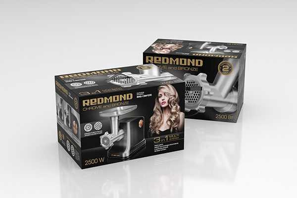 Мясорубка Redmond RMG-CBM1225 2500Вт бронзовый/хром