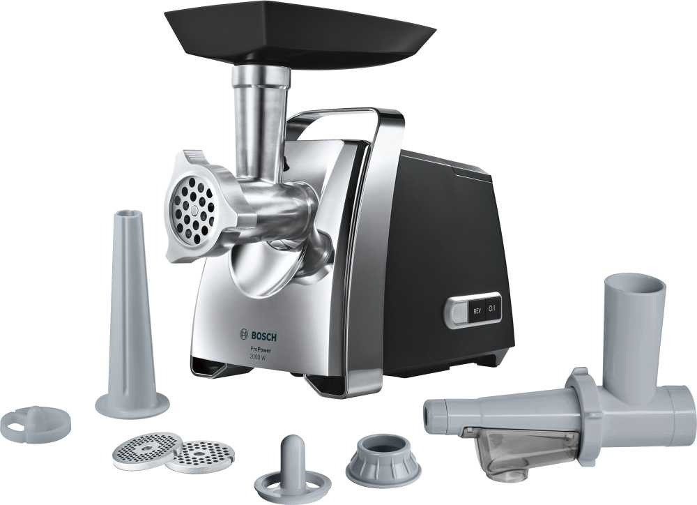 Мясорубка Bosch MFW67450 2000Вт черный/серебристый — фото 13