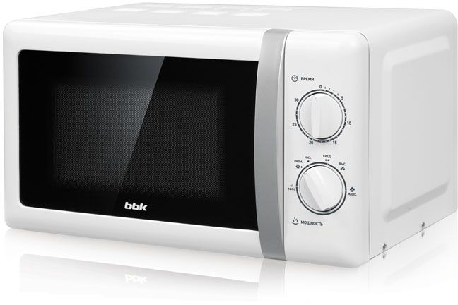 Микроволновая Печь BBK 20MWS-804M/WS/RU MG 20л. 800Вт белый/серебристый — фото 2