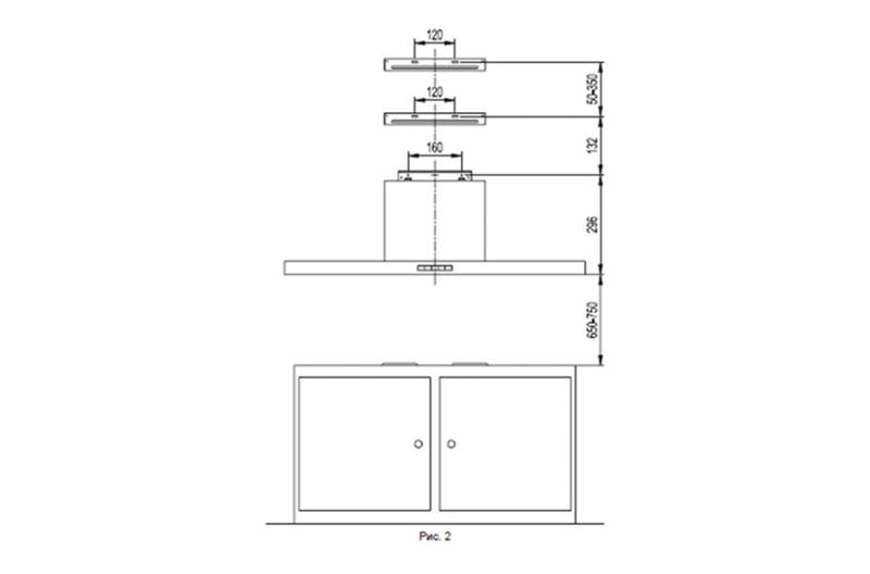 Вытяжка каминная LG DCE9601SU нержавеющая сталь управление: кнопочное (1 мотор)