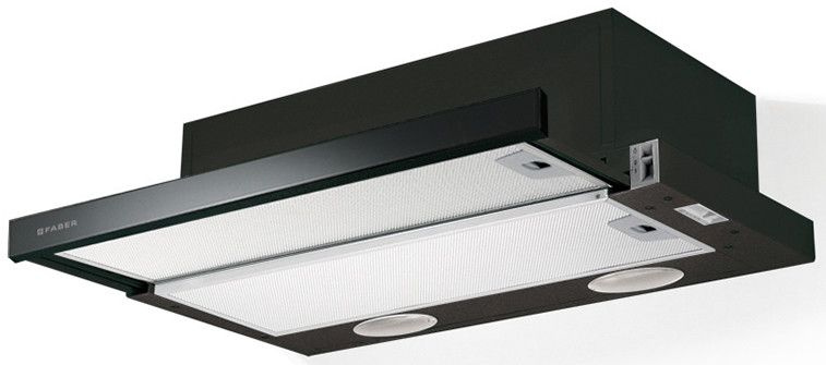 Вытяжка встраиваемая Faber Flexa GLASS M6 BK A60 черный управление: ползунковое (1 мотор) — фото 2