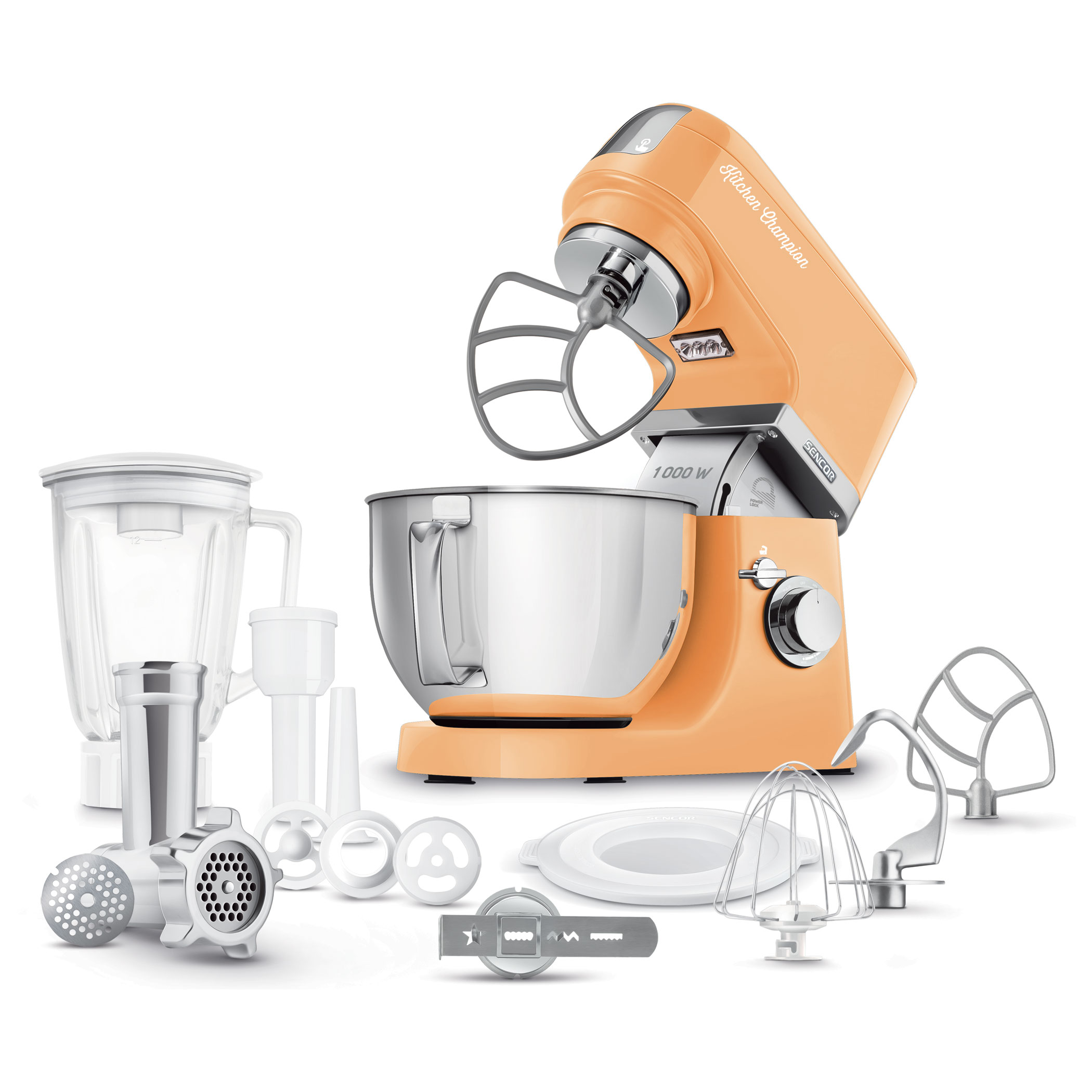 Кухонный комбайн Sencor STM 6353OR 1000Вт оранжевый
