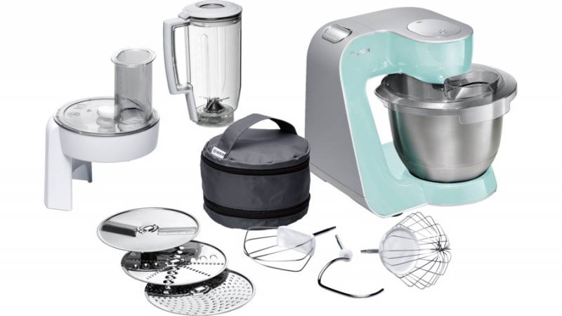 Кухонный комбайн Bosch MUM58020 1000Вт мятный/серебристый