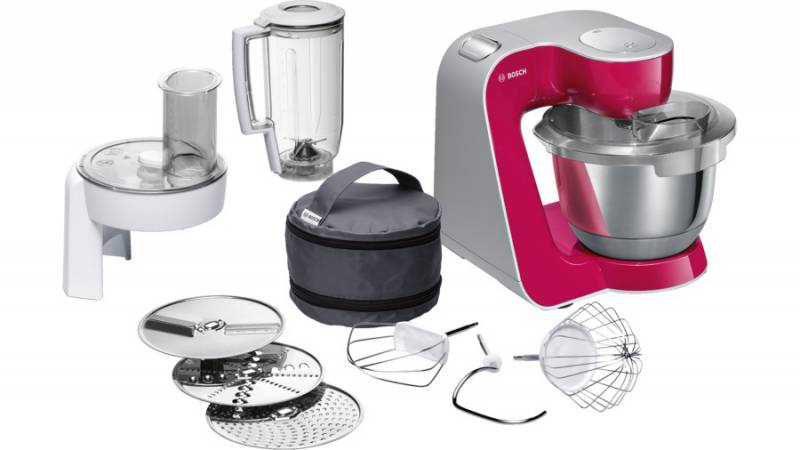 Кухонный комбайн Bosch MUM58420 1000Вт рубиновый/серебристый