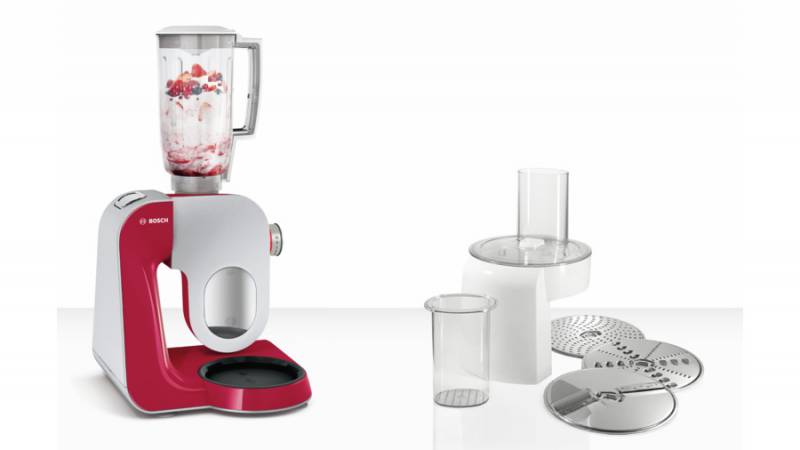 Кухонный комбайн Bosch MUM58720 1000Вт красный/серебристый — фото 3
