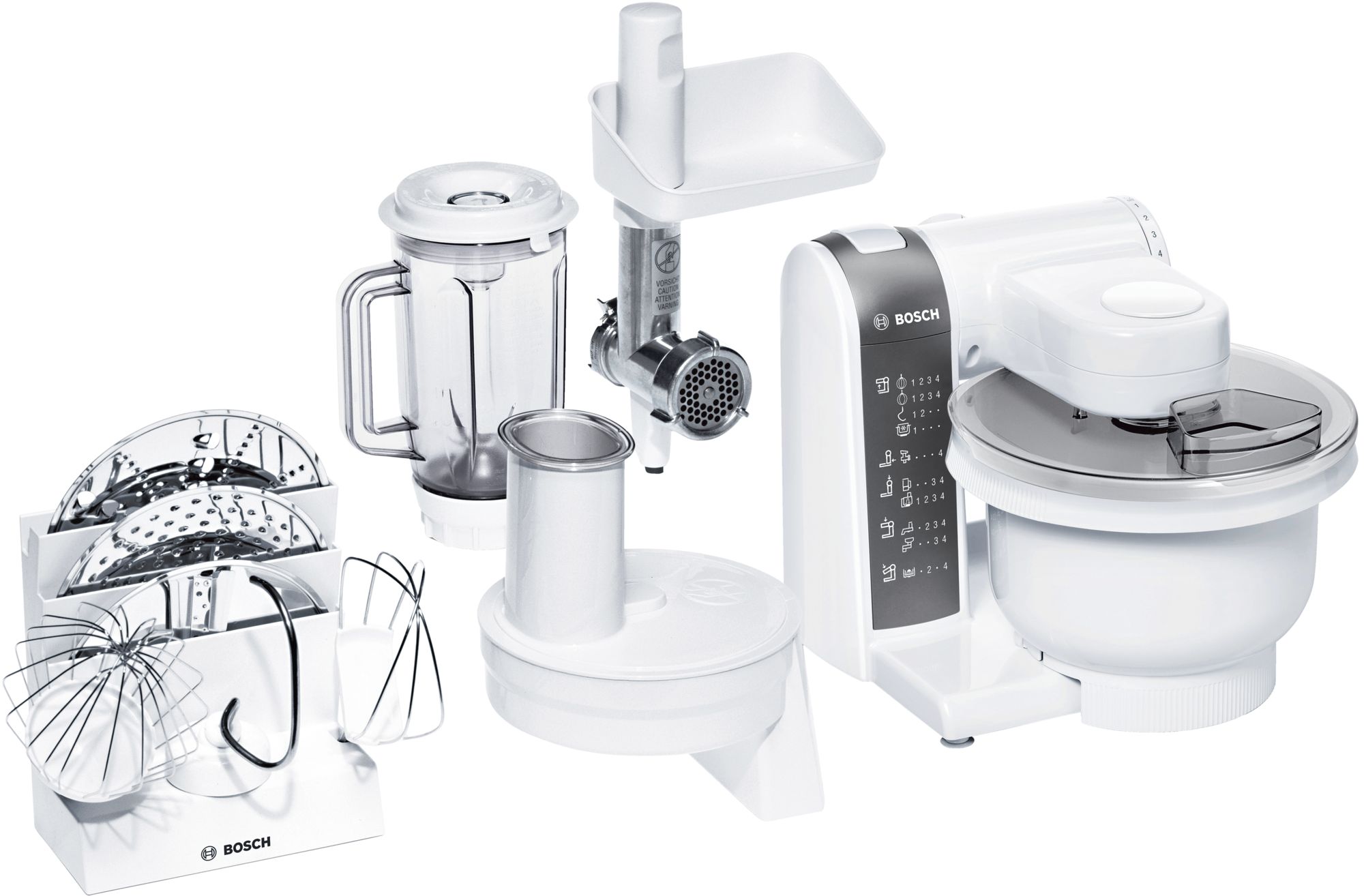 Кухонный комбайн Bosch MUM 4855 600Вт белый
