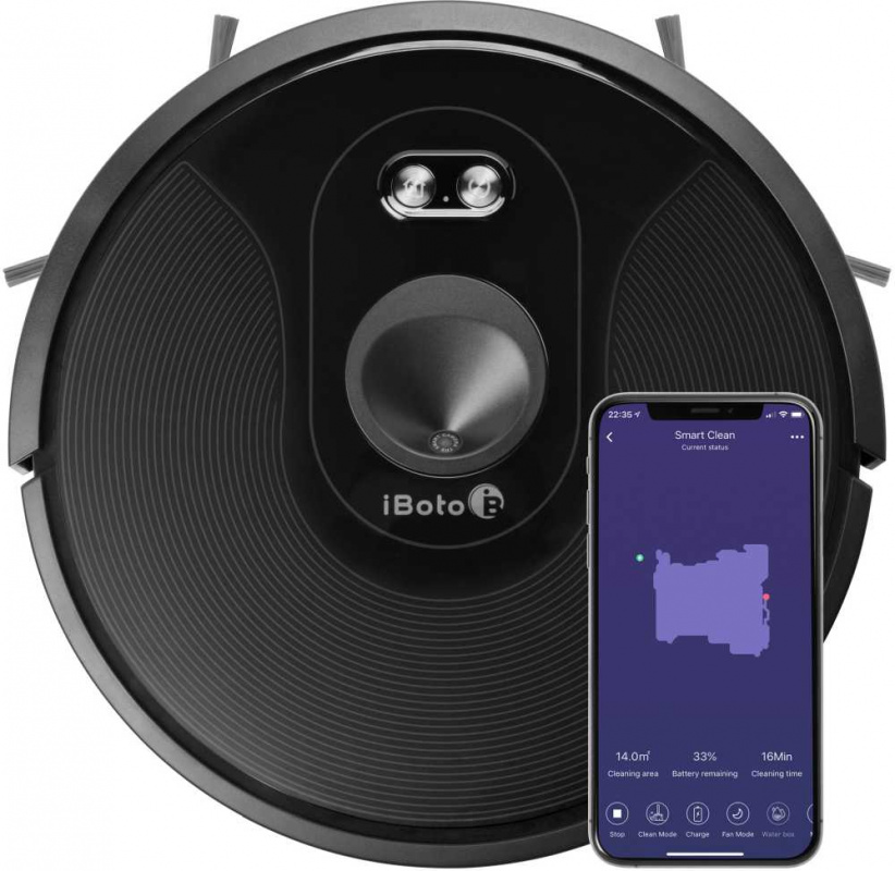 Пылесос-робот iBoto Smart C820W Aqua 25Вт черный — фото 10
