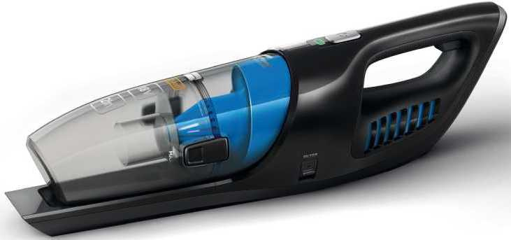 Пылесос ручной Philips PowerPro Duo FC6163/02 черный/синий — фото 3
