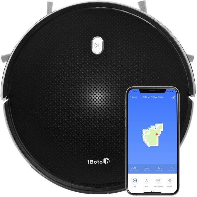 Пылесос-робот iBoto Smart V720GW Aqua черный — фото 3