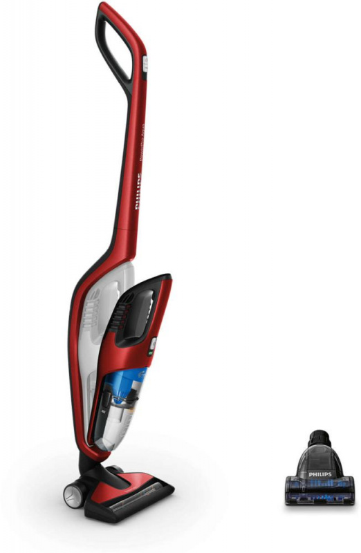 Пылесос ручной Philips PowerPro Duo FC6172/01 красный — фото 2