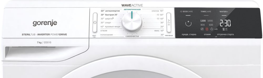 Стиральная машина Gorenje WEI72S3S класс: A-30% загр.фронтальная макс.:7кг белый
