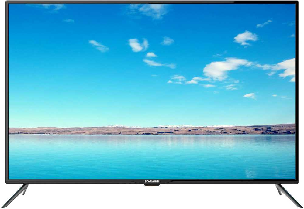 Телевизор LED Starwind 50" SW-LED50UA401 черный/Ultra HD/60Hz/DVB-T/DVB-T2/DVB-C/DVB-S2/USB/WiFi/Smart TV (RUS)