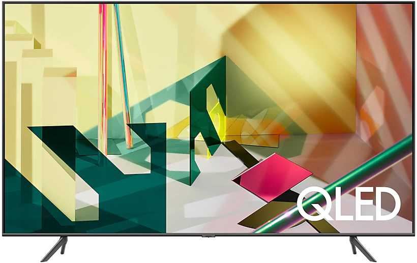 Телевизор QLED Samsung 75" QE75Q70TAUXRU Q темно-серый/Ultra HD/1400Hz/DVB-T2/DVB-C/DVB-S2/USB/WiFi/Smart TV (RUS)