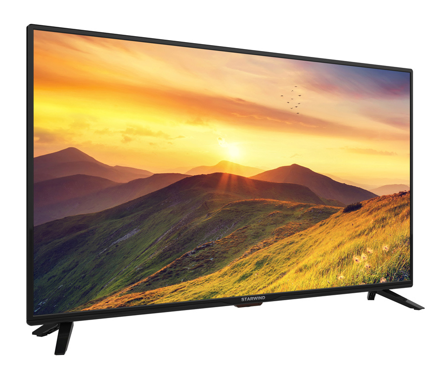 Телевизор LED Starwind 43" SW-LED43SA300 черный/FULL HD/60Hz/DVB-T2/DVB-C/DVB-S2/USB/WiFi/Smart TV (RUS)