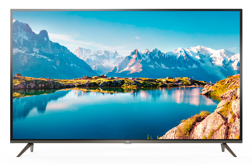 Телевизор LED TCL 43" L43P8US стальной/Ultra HD/60Hz/DVB-T2/DVB-C/DVB-S2/USB/WiFi/Smart TV (RUS)