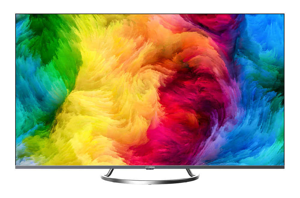 Телевизор LED Hyundai 55" H-LED55EU8000 Android TV Frameless черный/Ultra HD/60Hz/DVB-T2/DVB-C/DVB-S2/USB/WiFi/Smart TV (RUS) — фото 5