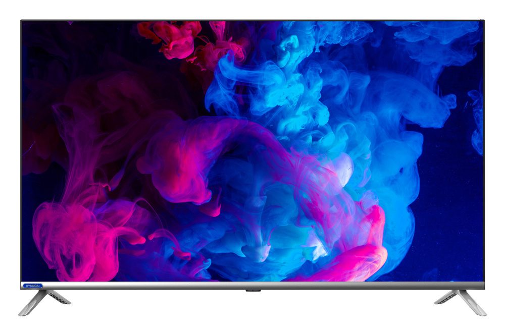 Телевизор LED Hyundai 40" H-LED40ES5108 Android TV серебристый/FULL HD/60Hz/DVB-T2/DVB-C/DVB-S2/USB/WiFi (RUS)