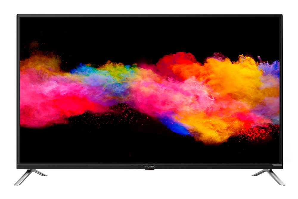 Телевизор LED Hyundai 43" H-LED43EU7008 Android TV черный/Ultra HD/60Hz/DVB-T2/DVB-C/DVB-S2/USB/WiFi (RUS)