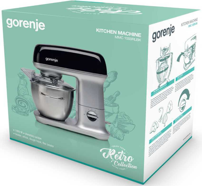 Кухонная машина Gorenje Retro MMC1000RL планетар.вращ. 1000Вт бежевый — фото 2