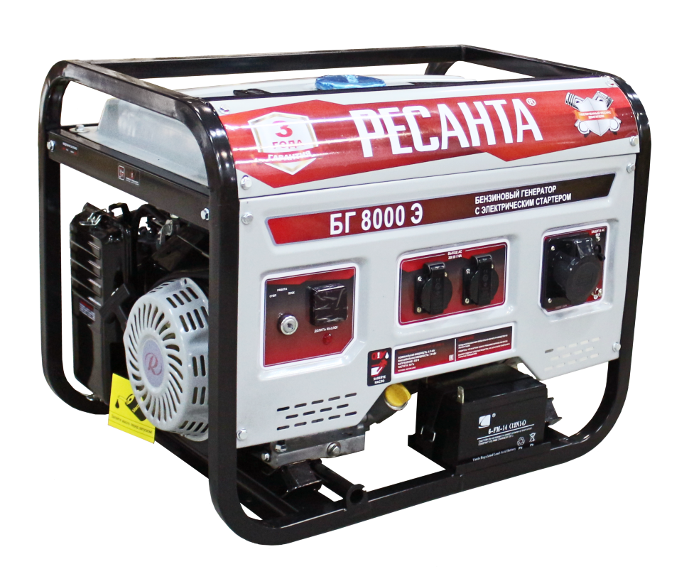 Генератор Ресанта БГ 8000 Э 6.5кВт