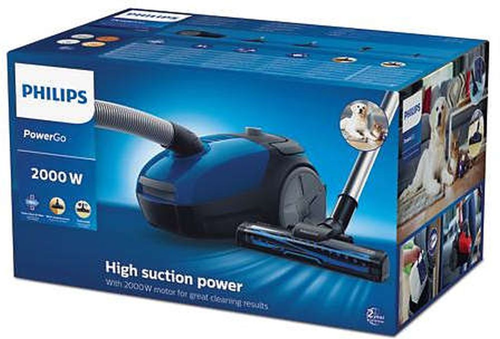 Пылесос Philips PowerGo FC8296/01 2000Вт синий/черный — фото 9
