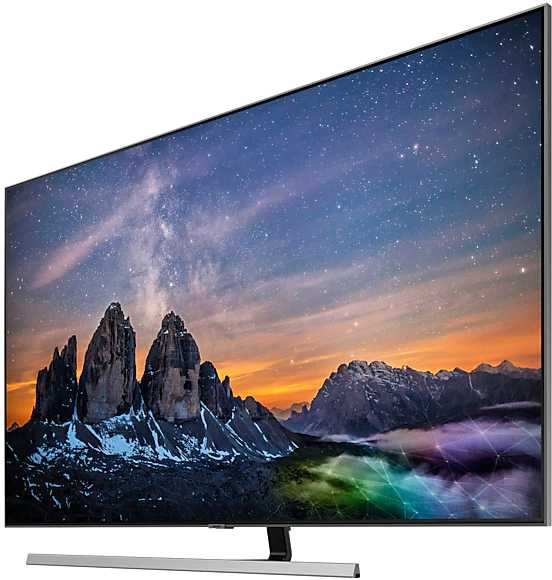 Телевизор QLED Samsung 55" QE55Q80RAUXRU Q серебристый/Ultra HD/1000Hz/DVB-T2/DVB-C/DVB-S2/USB/WiFi/Smart TV (RUS) — фото 7