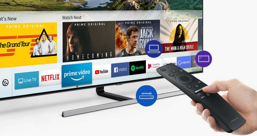 Телевизор QLED Samsung 55" QE55Q80RAUXRU Q серебристый/Ultra HD/1000Hz/DVB-T2/DVB-C/DVB-S2/USB/WiFi/Smart TV (RUS)