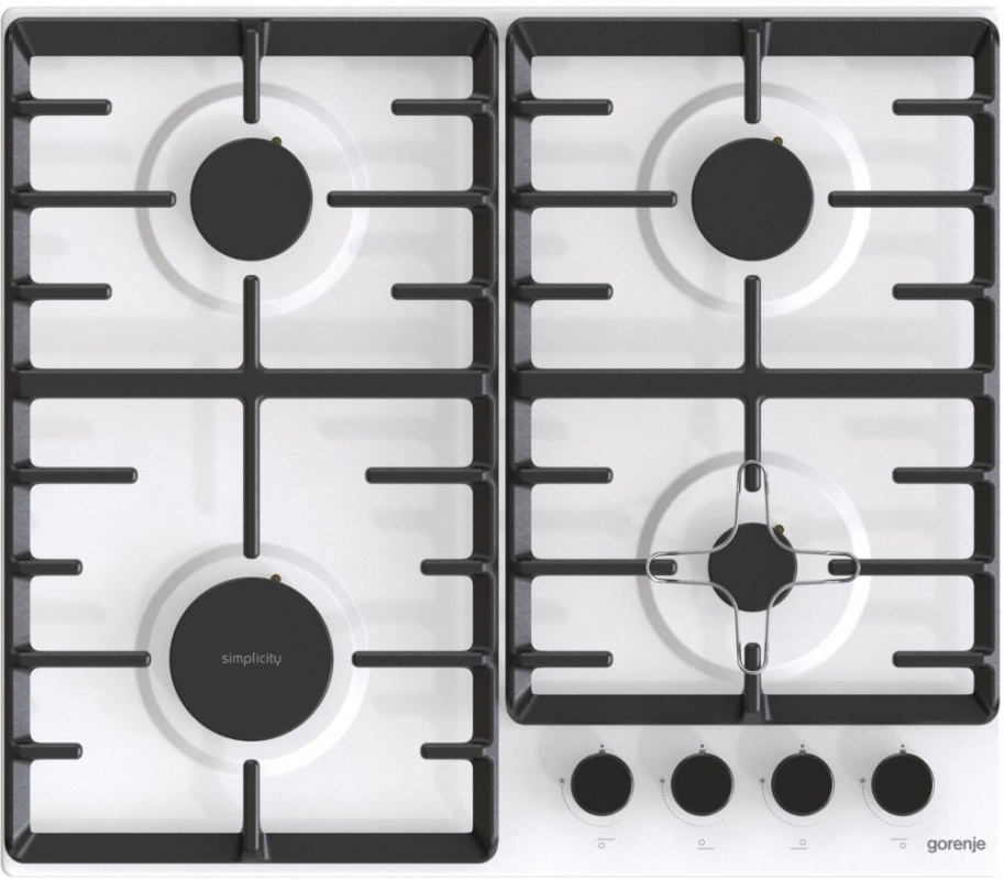 Газовая варочная поверхность Gorenje Simplicity G641SYW белый — фото 4