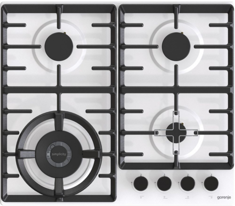 Газовая варочная поверхность Gorenje Simplicity GW641SYW белый — фото 3