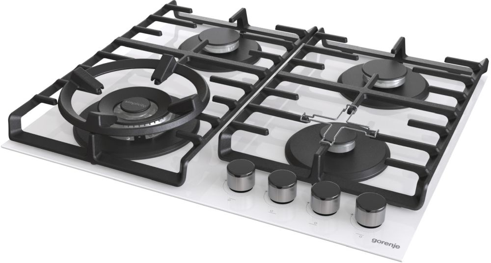 Газовая варочная поверхность Gorenje Simplicity GCW641SYW белый — фото 3