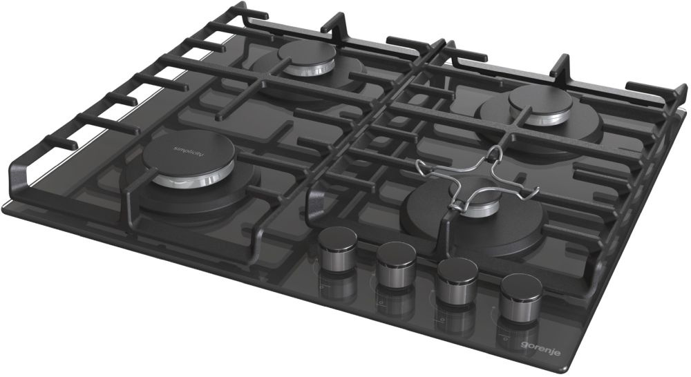 Газовая варочная поверхность Gorenje Simplicity GT641SYB черный — фото 2