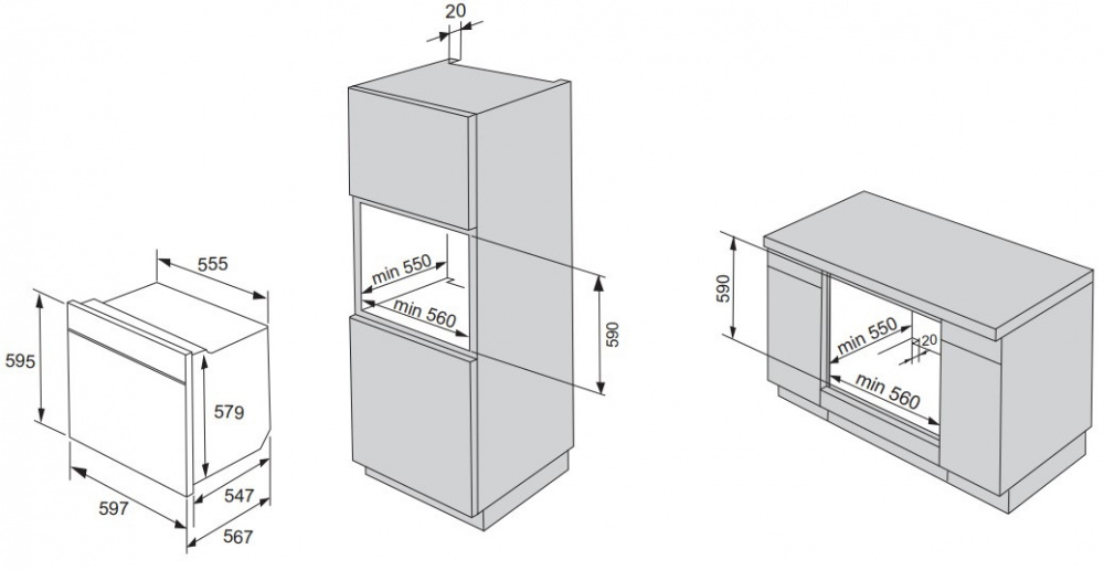 Духовой шкаф Электрический Gorenje Simplicity BO76SYB черный