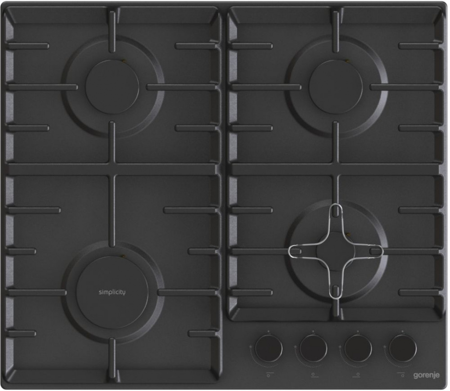 Газовая варочная поверхность Gorenje Simplicity G641SYB черный — фото 4