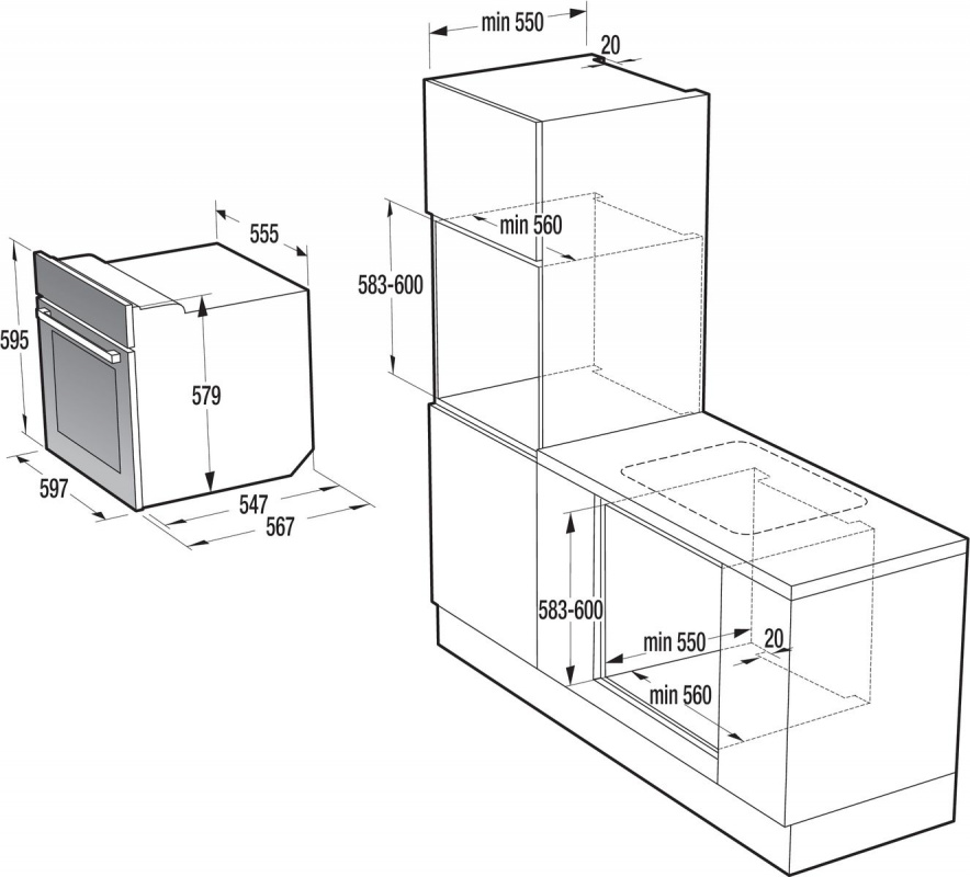 Духовой шкаф Электрический Gorenje Classico BO7732CLI слоновая кость