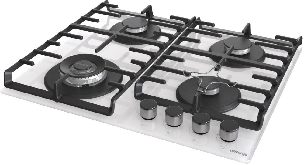 Газовая варочная поверхность Gorenje Simplicity GTW641SYW белый — фото 3