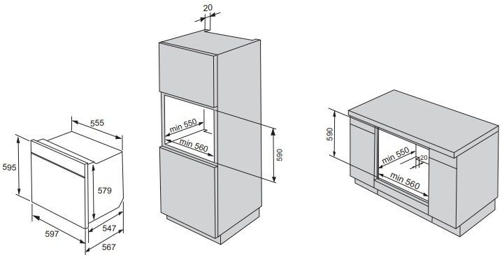 Духовой шкаф Электрический Gorenje BO735E20B черный