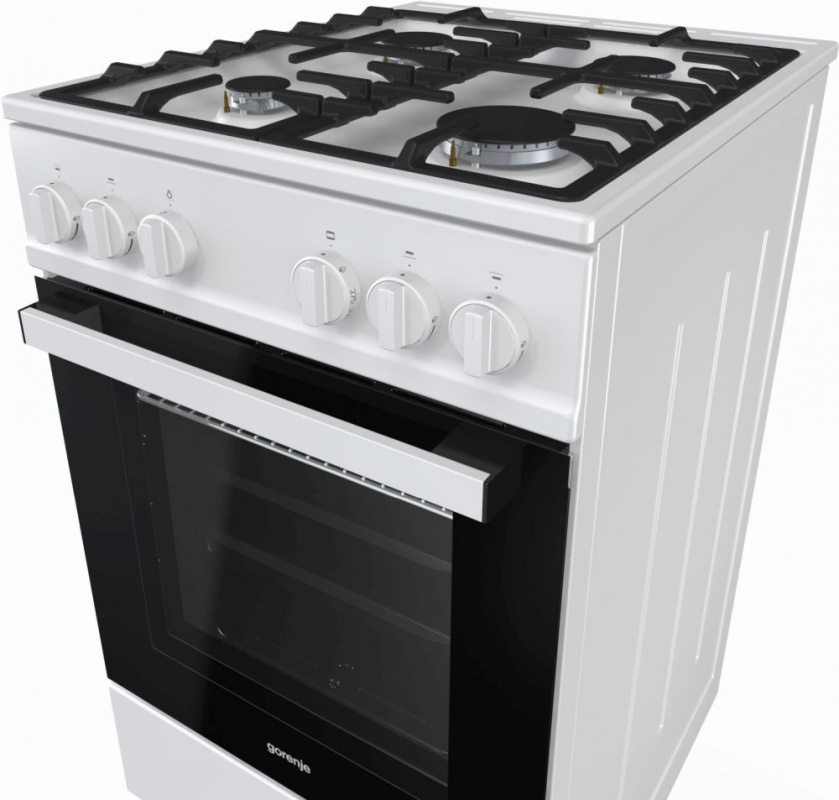 Плита Газовая Gorenje G5113WF-B белый реш.чугун — фото 3