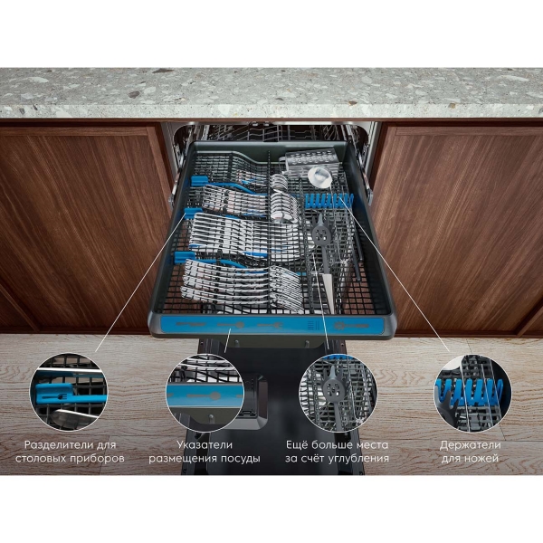 Встраиваемая посудомоечная машина 45 см Electrolux Intuit 700 EEM923100L — фото 3