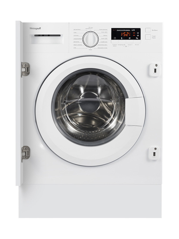 Стиральная машина Weissgauff WMI 6128 D класс:A+++ загрузка до 6кг отжим:1200об/мин белый