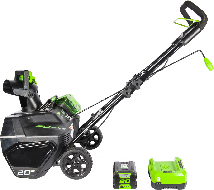 Снегоуборщик электрический Greenworks GD80STK2 — фото 5