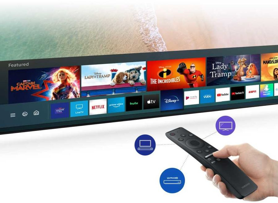 Телевизор QLED Samsung 82" QE82Q800TAUXRU Q черный/Ultra HD 8K/100Hz/DVB-T2/DVB-C/DVB-S2/USB/WiFi/Smart TV (RUS) — фото 8