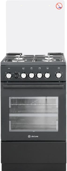 Плита Газовая De Luxe 5040.40г (кр) ЧР-015 черный